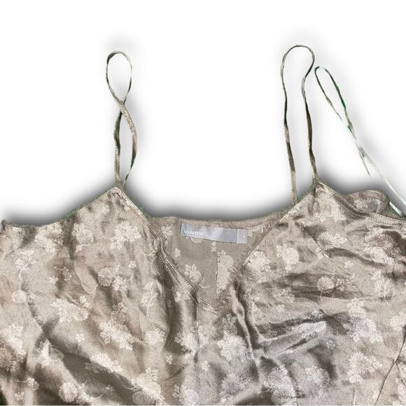 Grey Vince silk slip tank sz SM - Picture 3 of 4